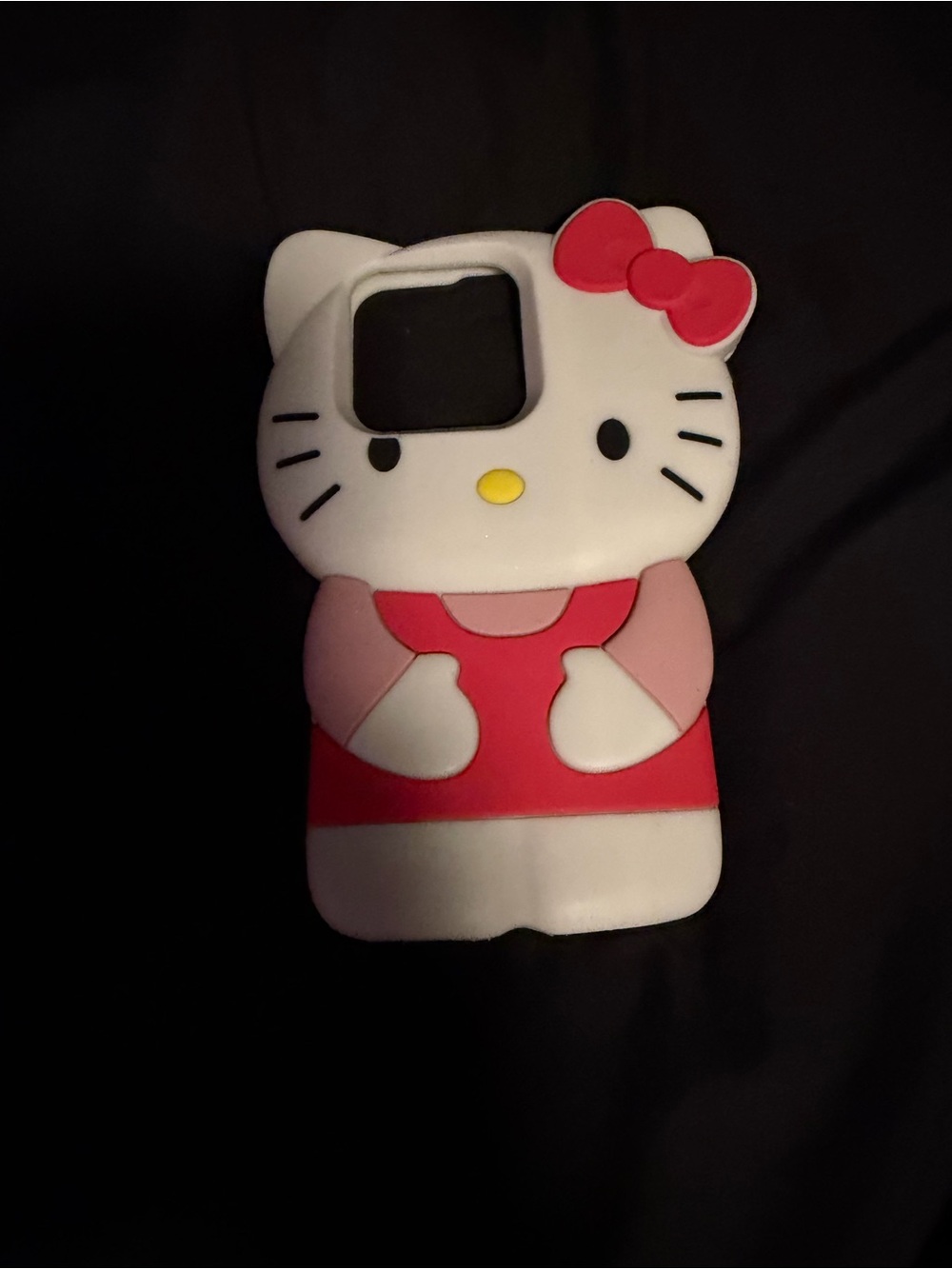 SHEIN White & Pink Cartoon Silicone Phone Case